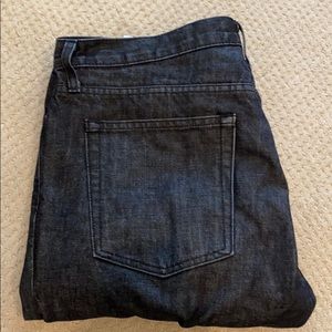 Black wash resin men’s Vince jeans